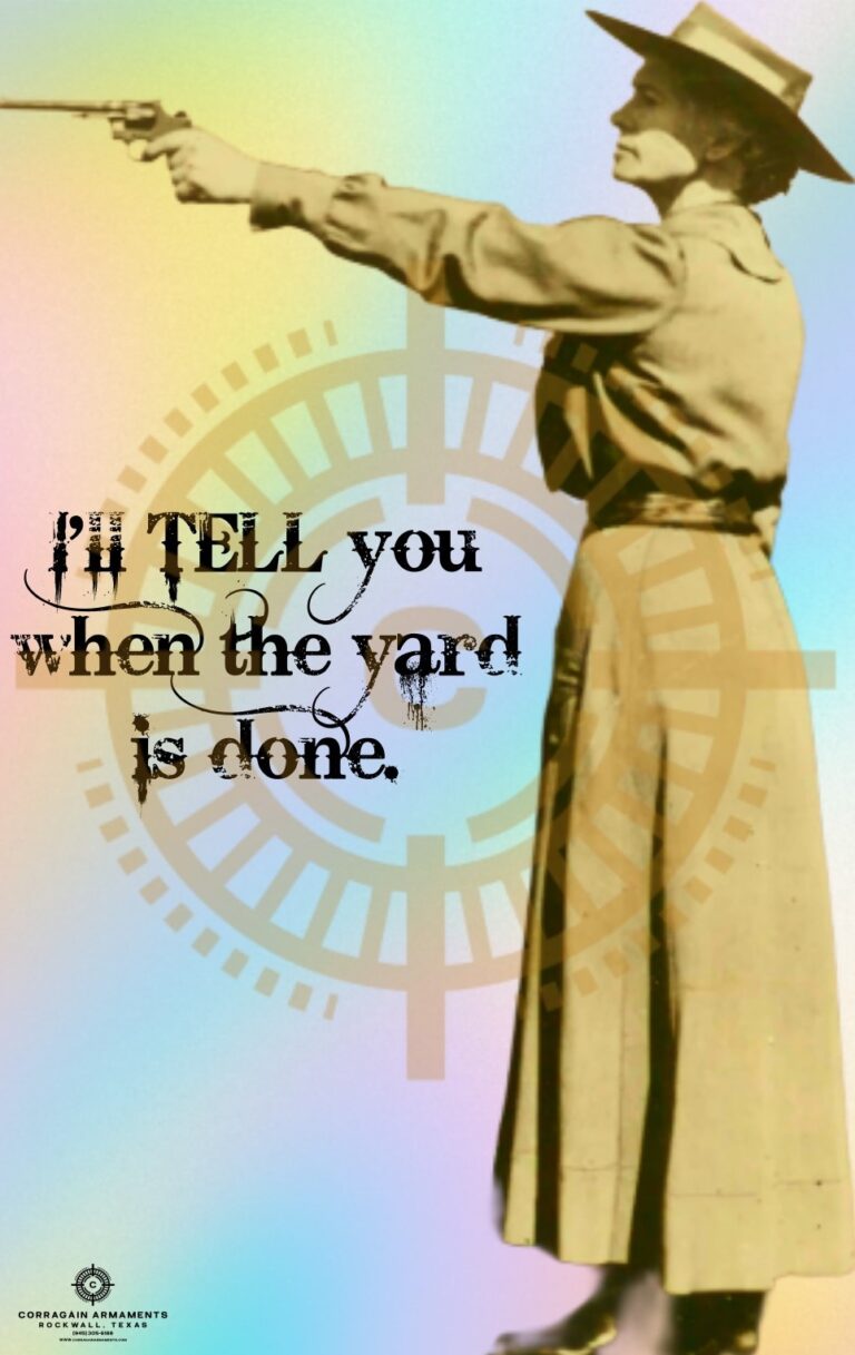 Annie Oakley Pointing Gun